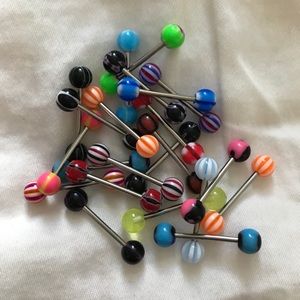 Surgical steel barbells